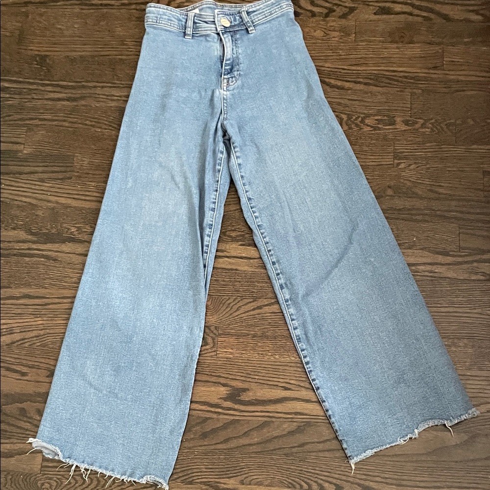 Zara Light Blue Flare Jeans